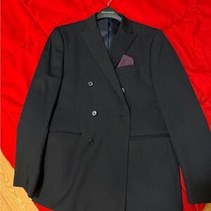 Michael Kors Black Double-Breasted Blazer